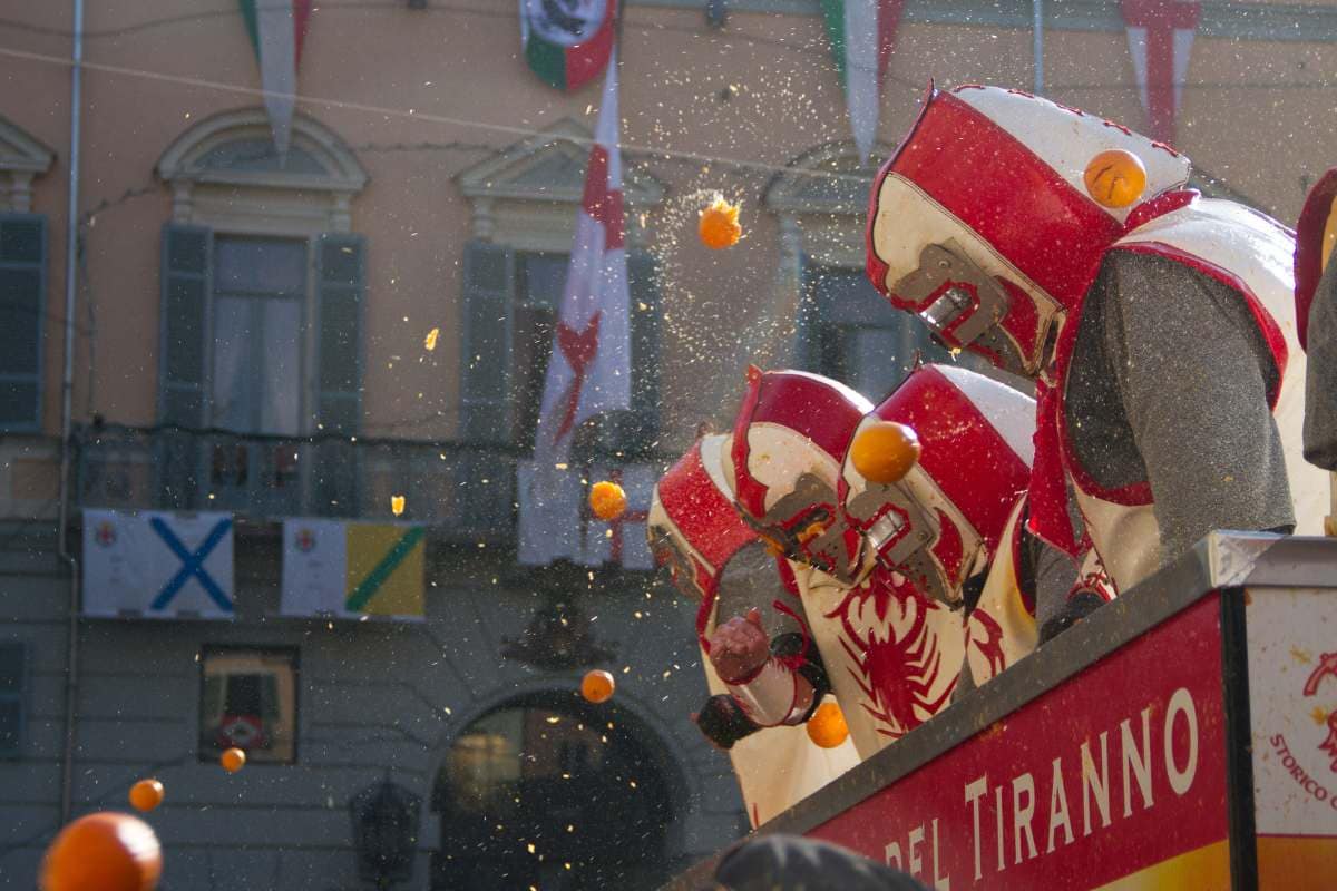 Andare a Ivrea a Carnevale
