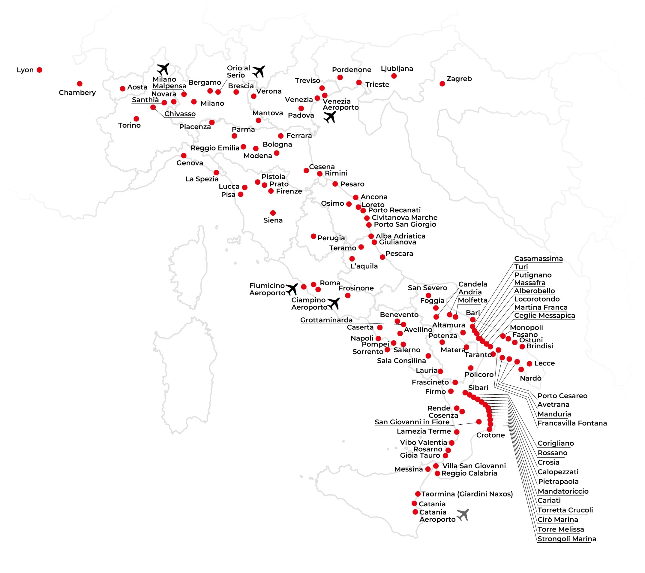 Destinations And Stops Discover All Destinations Itabus