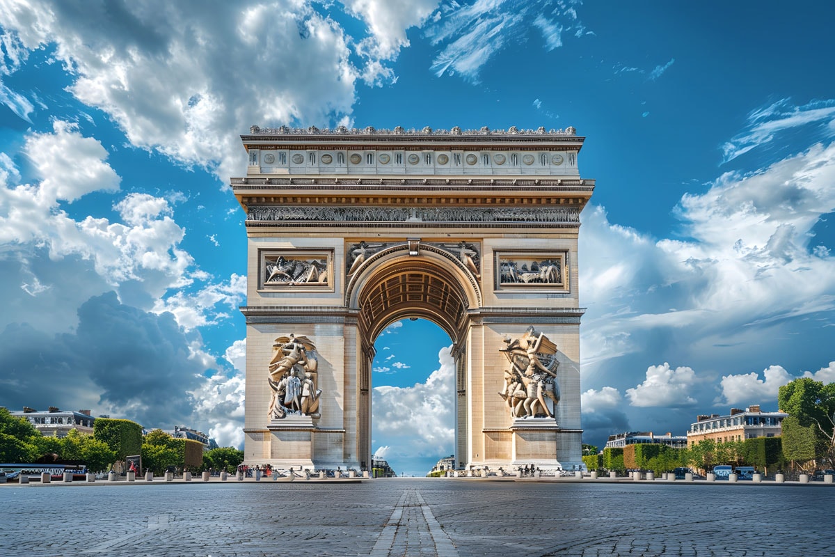 Le Champs-Élysées e l'Arco di Trionfo