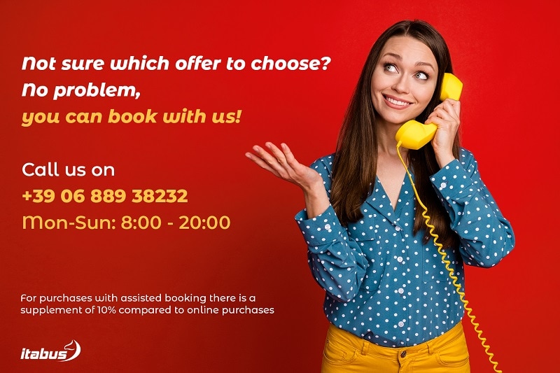 Would you like to book an Itabus trip from the comfort of your telephone